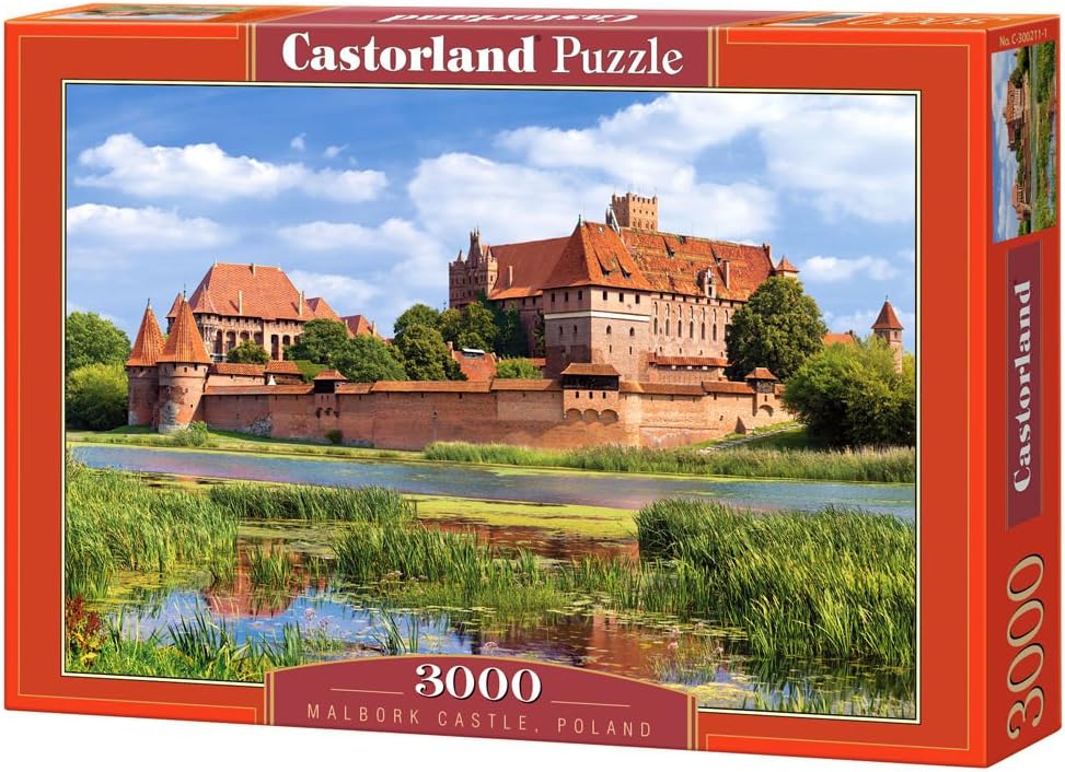 Castorland Hobby Panoramic Malbork Castle, Poland Jigsaw Puzzle, 3000 Pieces Set