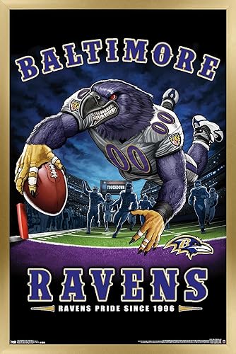 Miniatura 7 de Trends International NFL Baltimore Ravens - Póster de pared de End Zone 17, 22.375 x 34 pulgadas, paquete de póster y clip