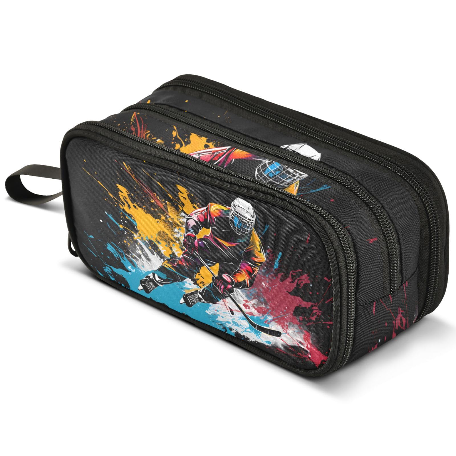 ALAZA Large Kids Pencil Case 3 Compartments Pen Holder Stationery, Multi1387, 8.9 x 3.5 x 4.3 inches, Luggage- Kids Luggage โ image 1