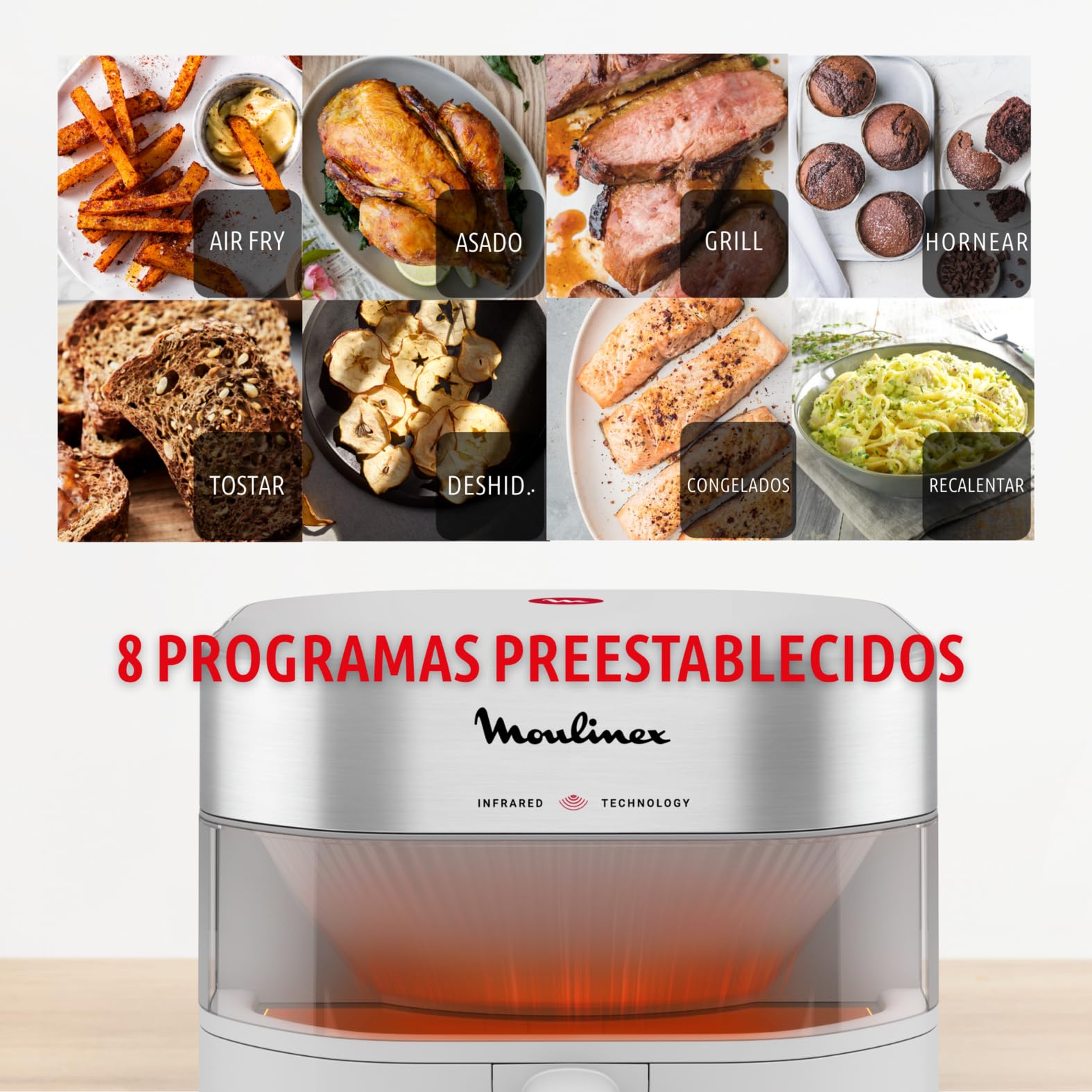 Easy Fry Infrared Air Fryer 7.5L, Dual Heater, Infrared Technology, Crispy Results, Large Capacity, Model EZ831GF0 Product Image 6