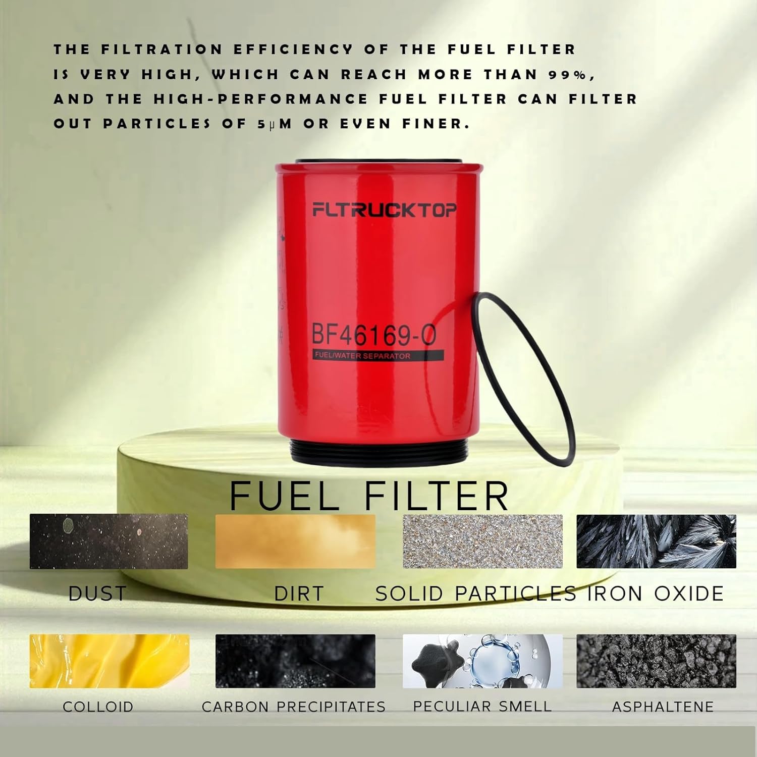 BF46169-O Fuel Water Separator Filter Replace Baldwin 4080114C1 4080114C2 R34000BB01 fits for International 4300 4300LP 4400 7300 7400 7500 HV507 Truck