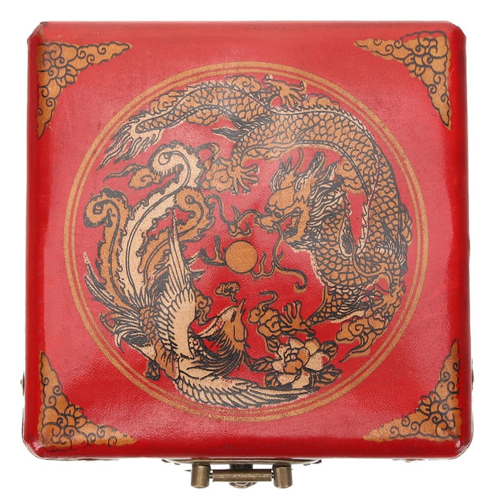 Boîte cadeau antique pour femme avec gravure dragon idéale pour offrir un bracelet