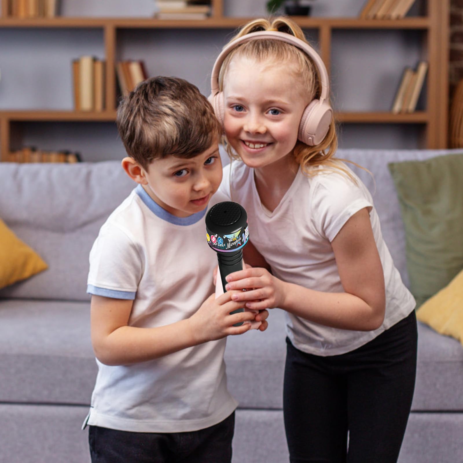 Microfono per bambini con piedistallo - Piedi di microfono per bambini, Microfono karaoke per bambini | Macchina karaoke con luci, Microfono con supporto regolabile, Macchina karaoke canterina