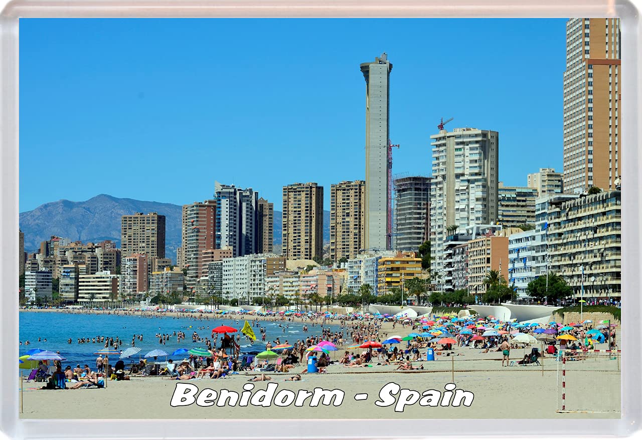 Baked Bean Store Multicolor Benidorm - Spain - 96 X 67Mm Jumbo Fridge Magnet/Magnets Bbsfhm53