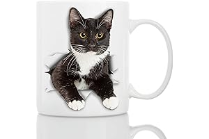 Tuxedo Cat Coffee Mug: A Feline-Tastic Treat for Cat Lovers