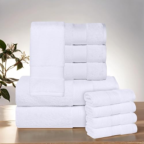 Miniatura 114 de Superior Juego de toallas de algodón turco de 3 piezas, toallas surtidas para el hogar, artículos esenciales de baño, toalla de baño, toalla