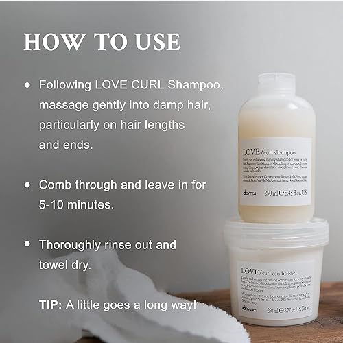 Miniatura 4 de Davines LOVE - Acondicionador de rizos con suero de construcción de rizos y champú para rizos