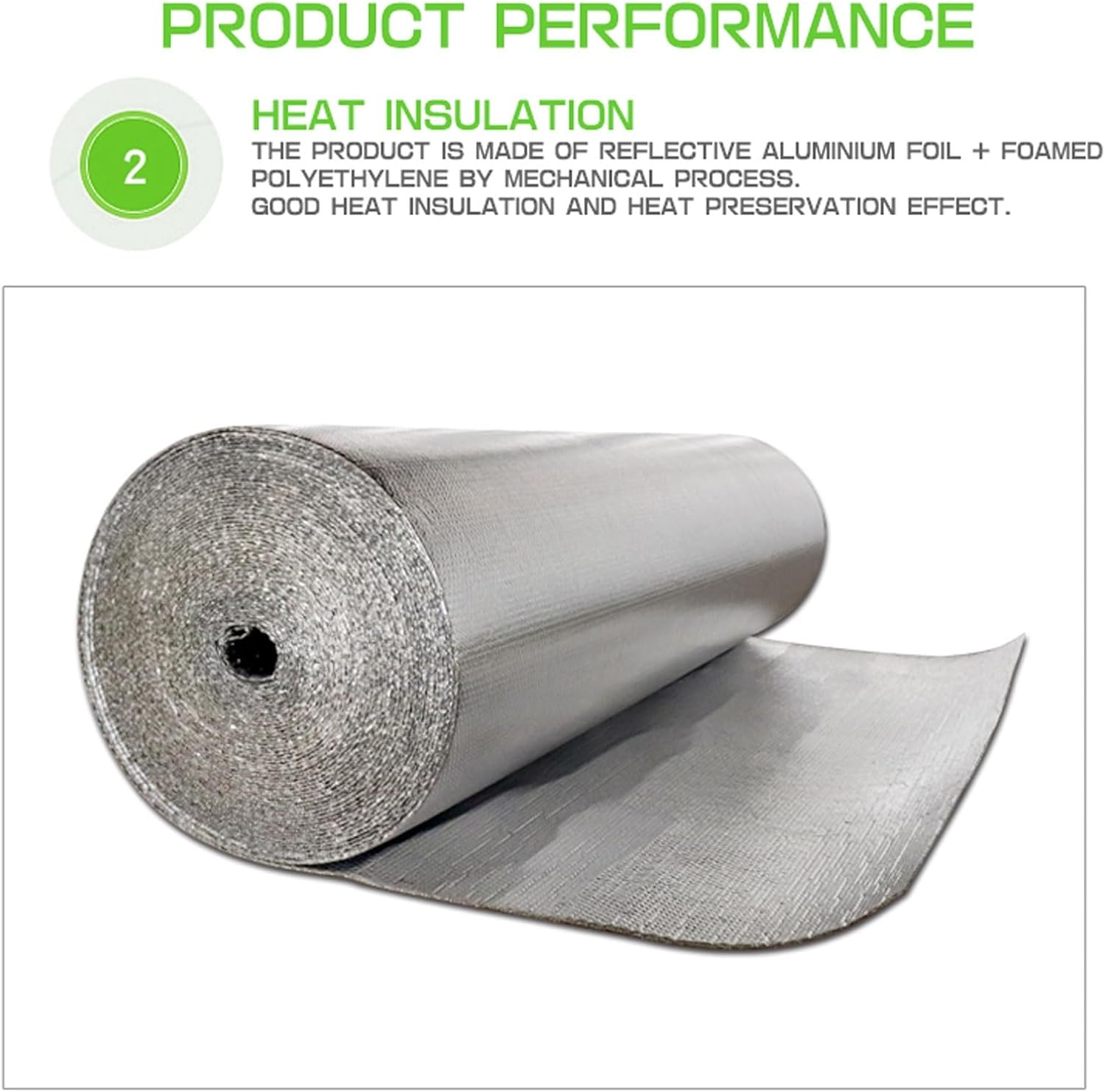 Bubble Foil Insulation Self Adhesive Thermal Reflector Multiple Sizes(1x9m)