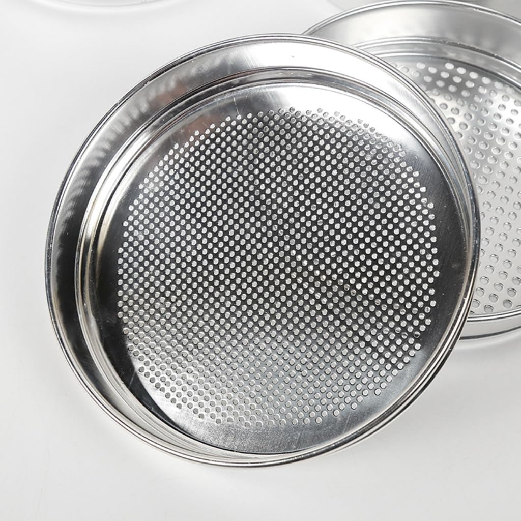 Tamiz multiusos de aluminio para cocina, malla fina, filtro de granos, diseño ergonómico, apto para lavavajillas, accesorio de cocina