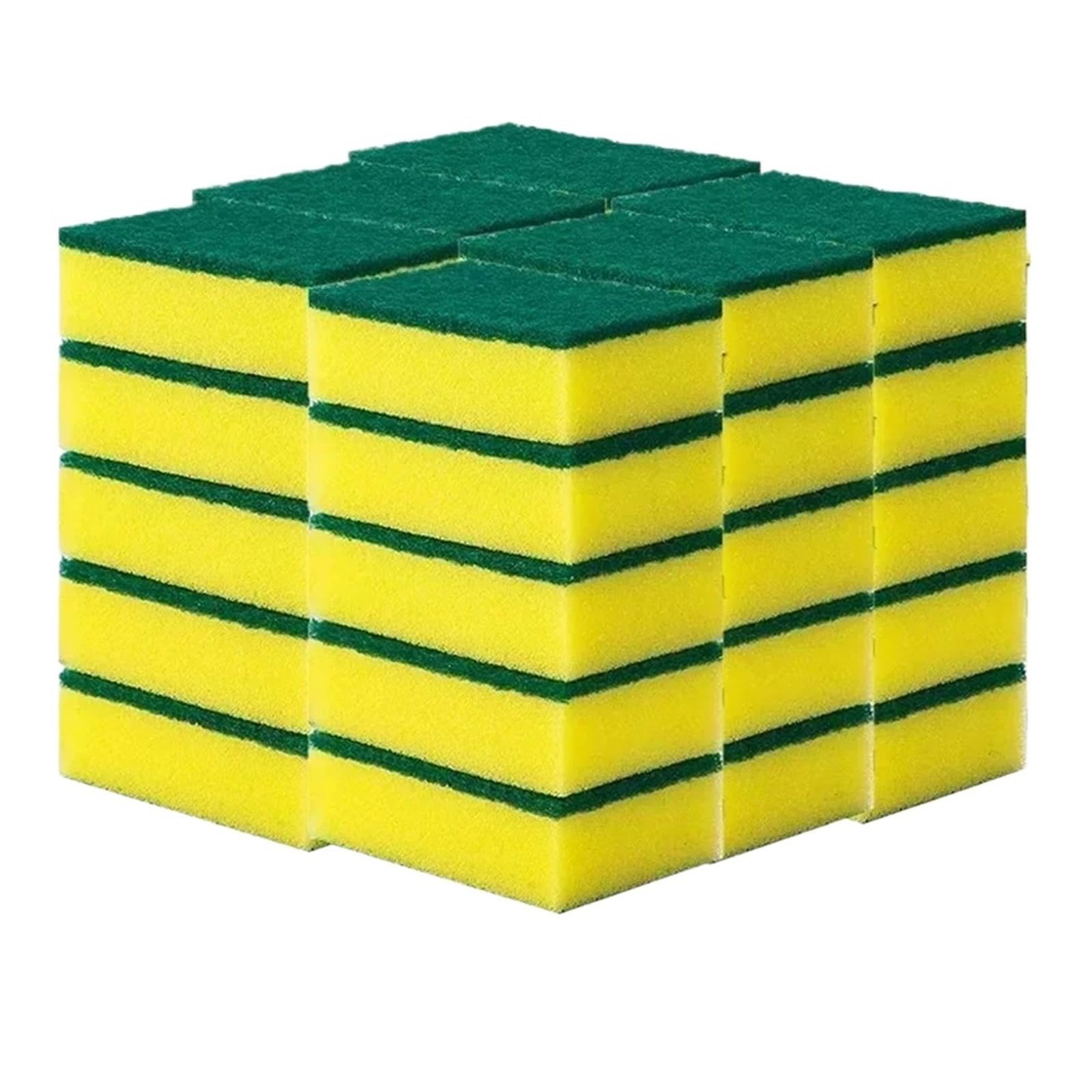 Éponges de Nettoyage à récurer for Vaisselle Cuisine, Tampon for Laver la, casseroles, poêle, évier en Verre, Salle Bains, 10 100 pièces(30pcs-Style A)