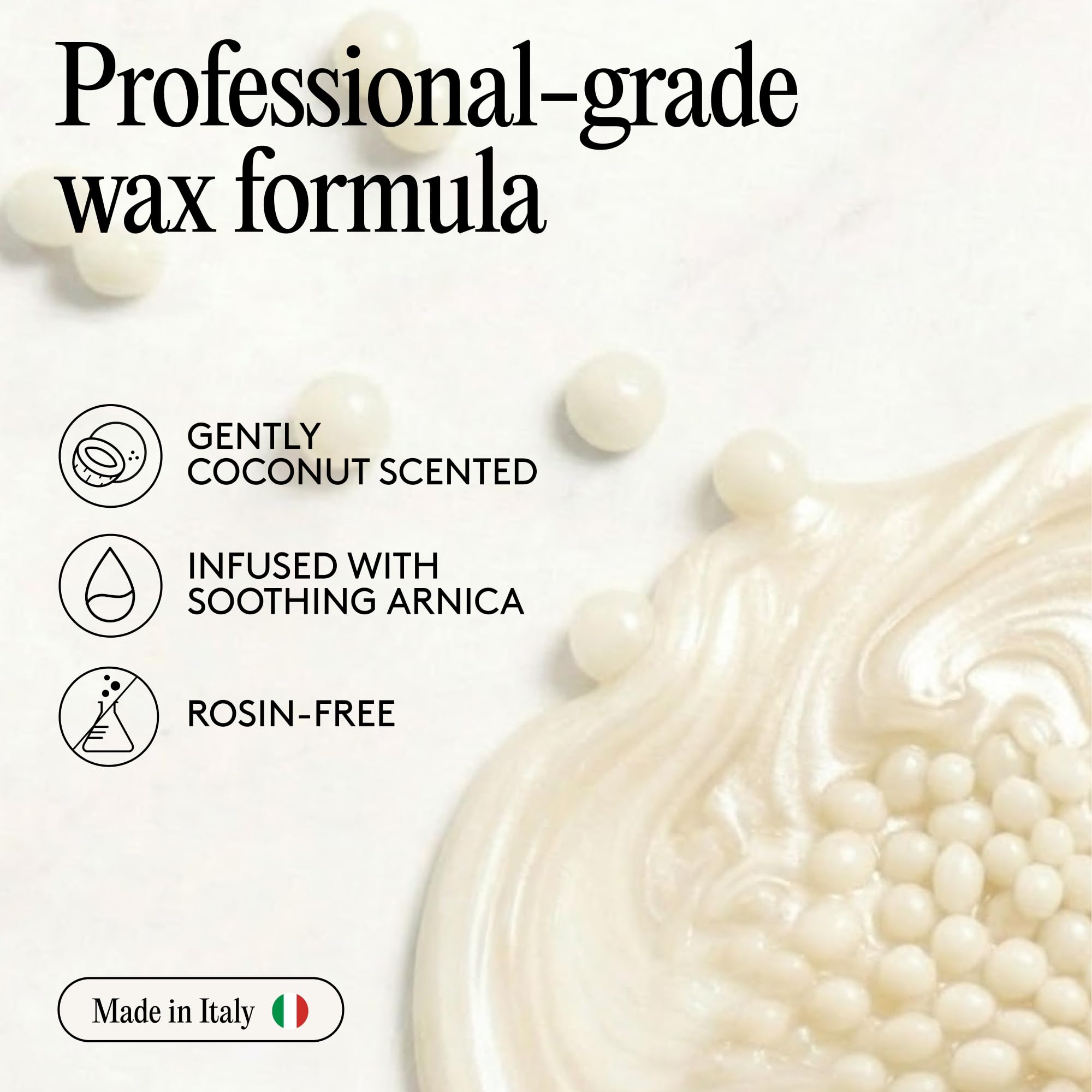 Mylee Professional Hard Wax Beads - 500g Premium Italian Stripless Wax for Women & Men – At-Home Hair Removal for Full Body, Face, Bikini Line & Brazilian Wax (Coconut & Arnica) — view 2