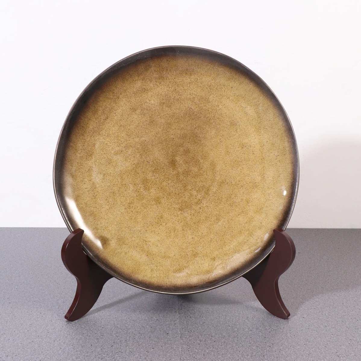SHINEOFI Soporte para Platos de Madera Elegante Diseño Curvado para Exhibir Pasteles de Té y Obras de Arte en Casa o Tienda