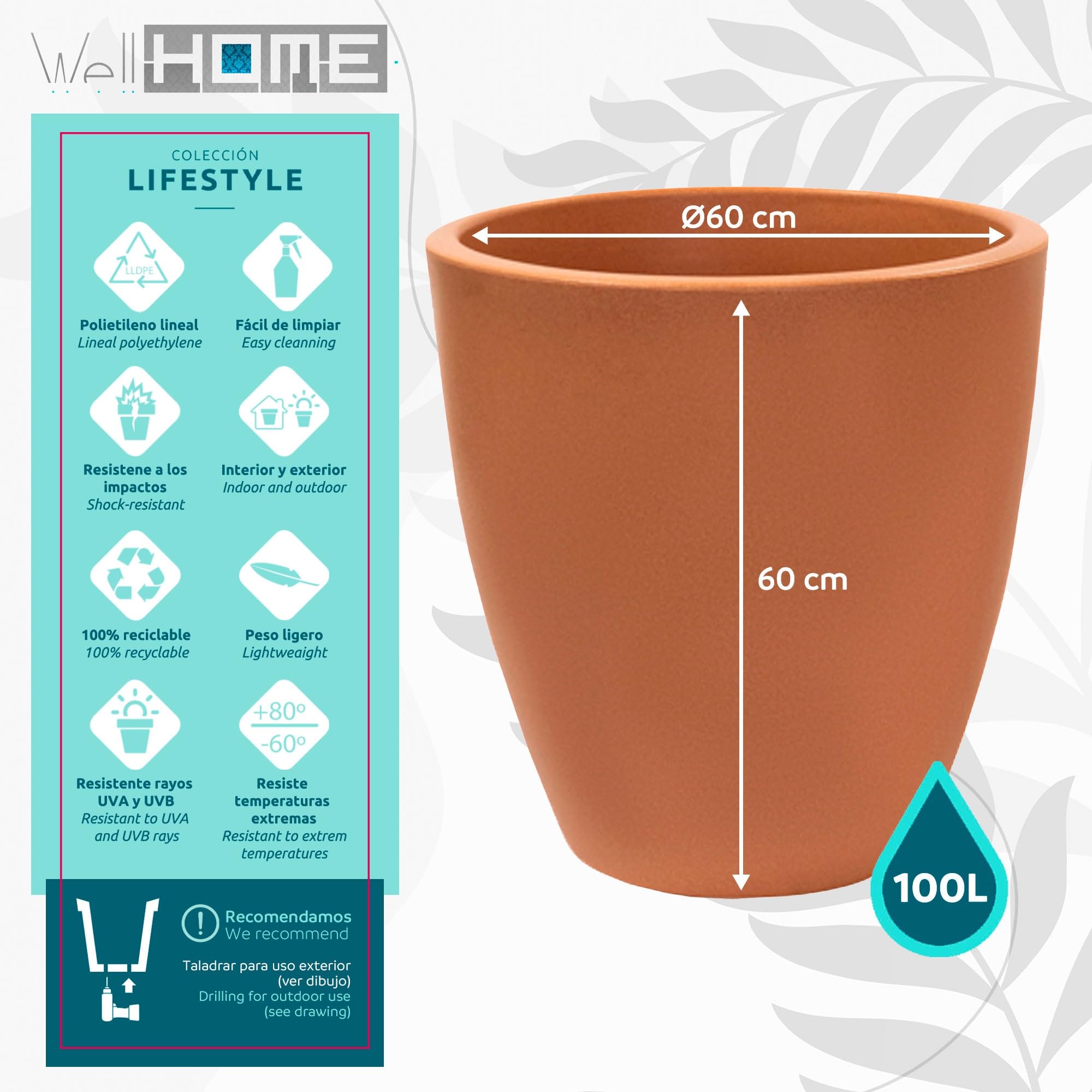 WELL HOME MOBILIARIO & DECORACIÓN Vaso accord Ø60 cm stampa