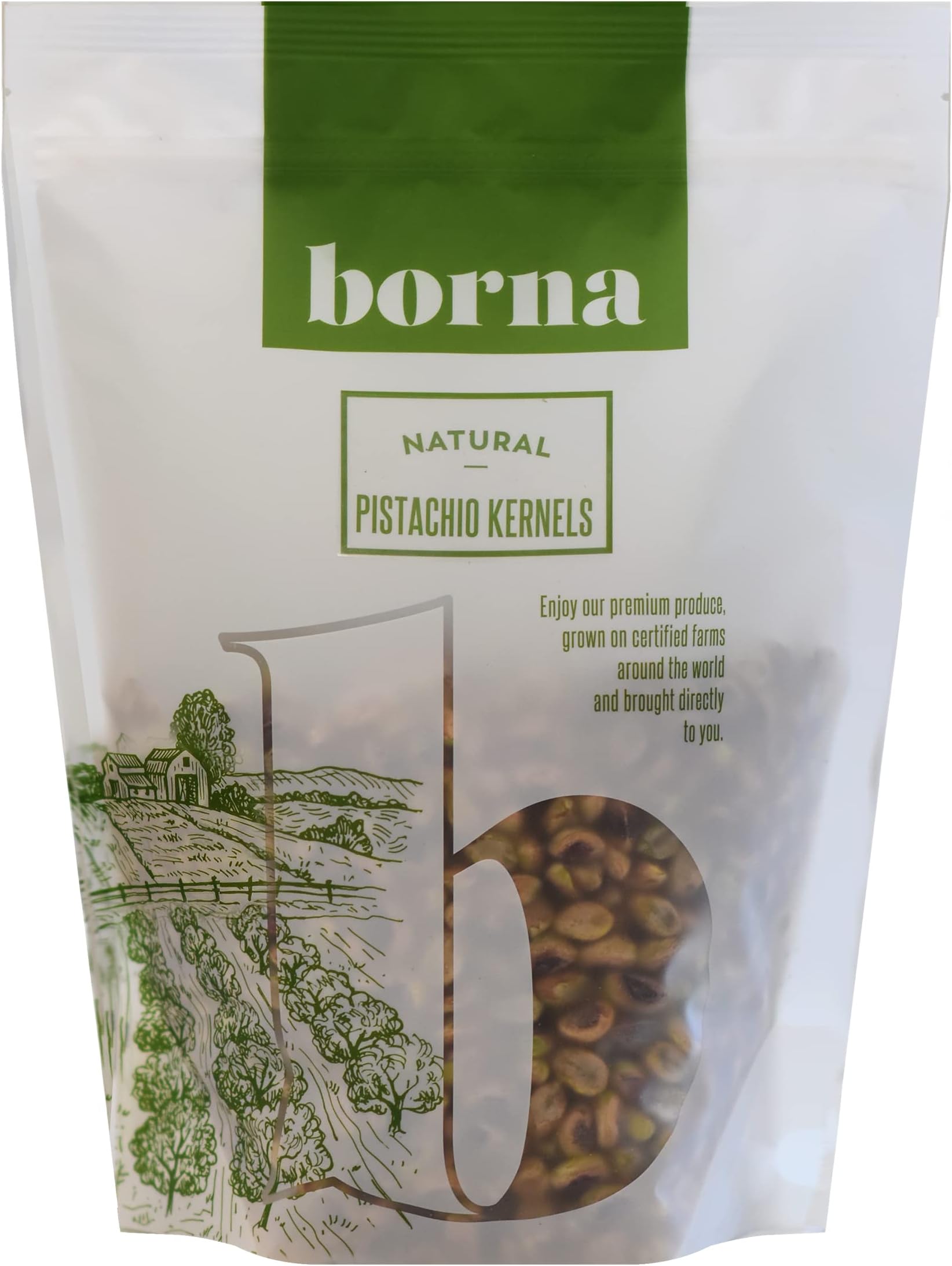 Borna Foods Natural Pistachio Kernels 500g