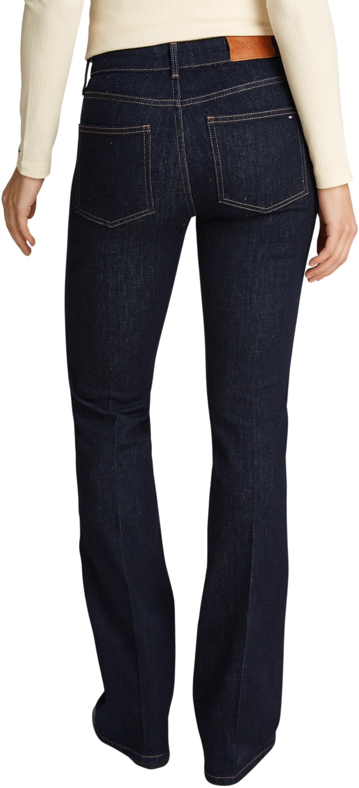 Tommy Hilfiger Damen Jeans Hose Bootcut Fit Mid Rise