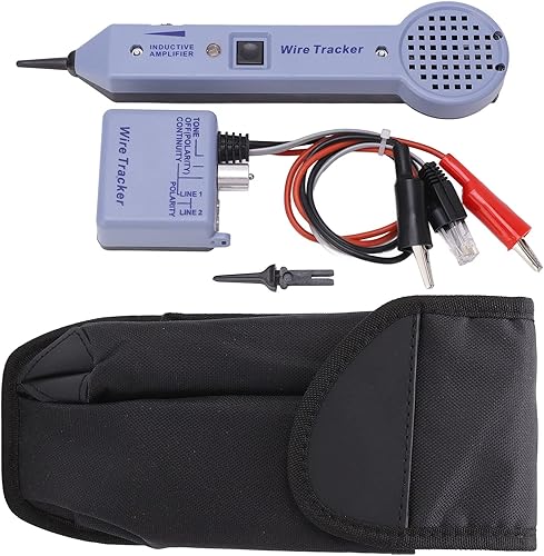 Kit de tono y sonda, kit de probador de rastreo de cables de red, amplificador de inducción ajustable de audio, detector de tóner de cable, probador