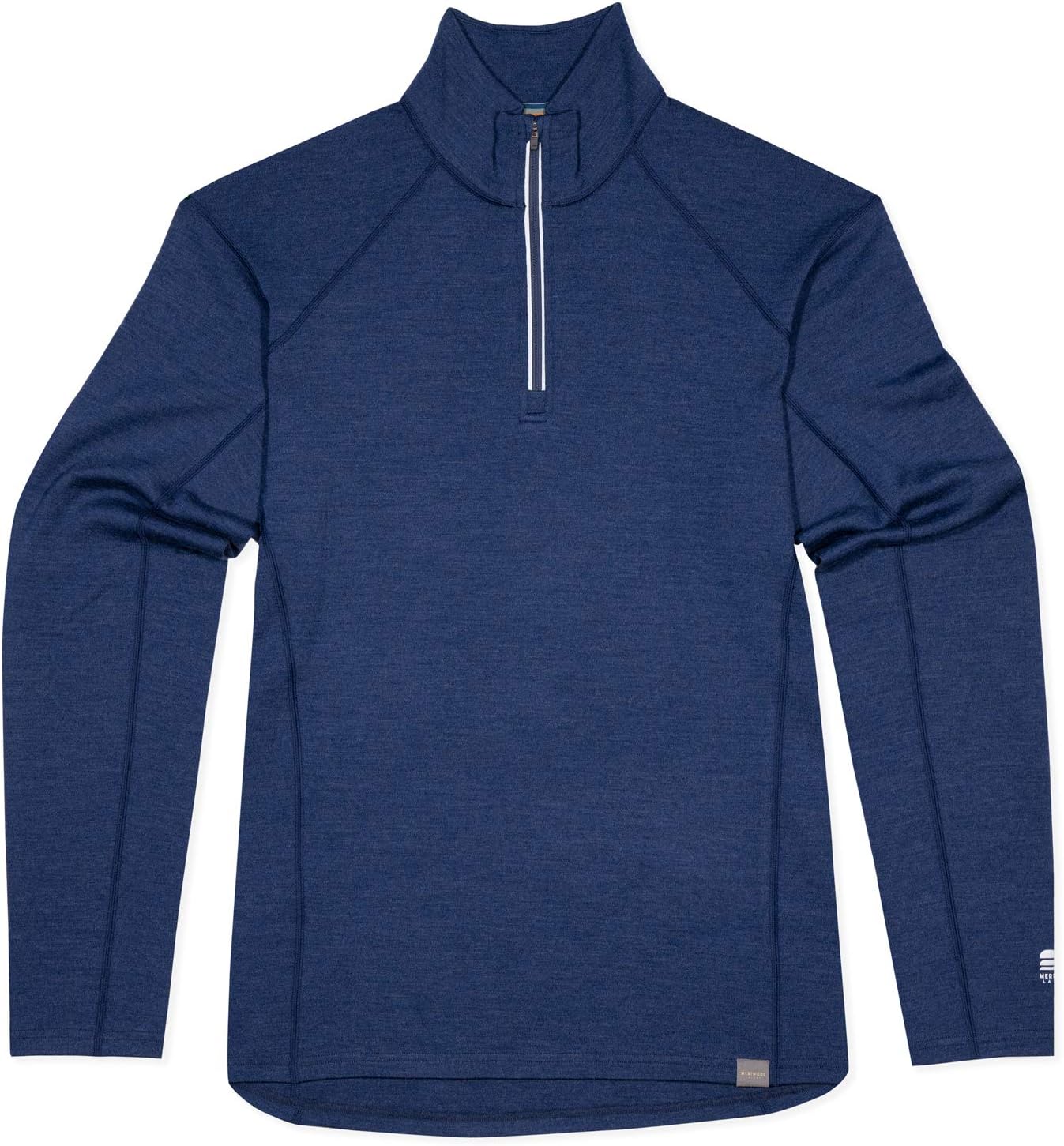 MERIWOOL Mens Base Layer 100% Merino Wool Heavyweight 400g Half Zip Sweater for Men - Image 4