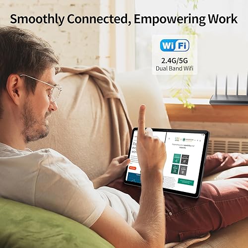 Miniatura 7 de DOOGEE Tableta T20S, tabletas Android 13 2K Vivid de 10.4 pulgadas, tableta para juegos octa-core de 15 GB+128 GB, 7500 mAh, cámara de 13+5 MP,