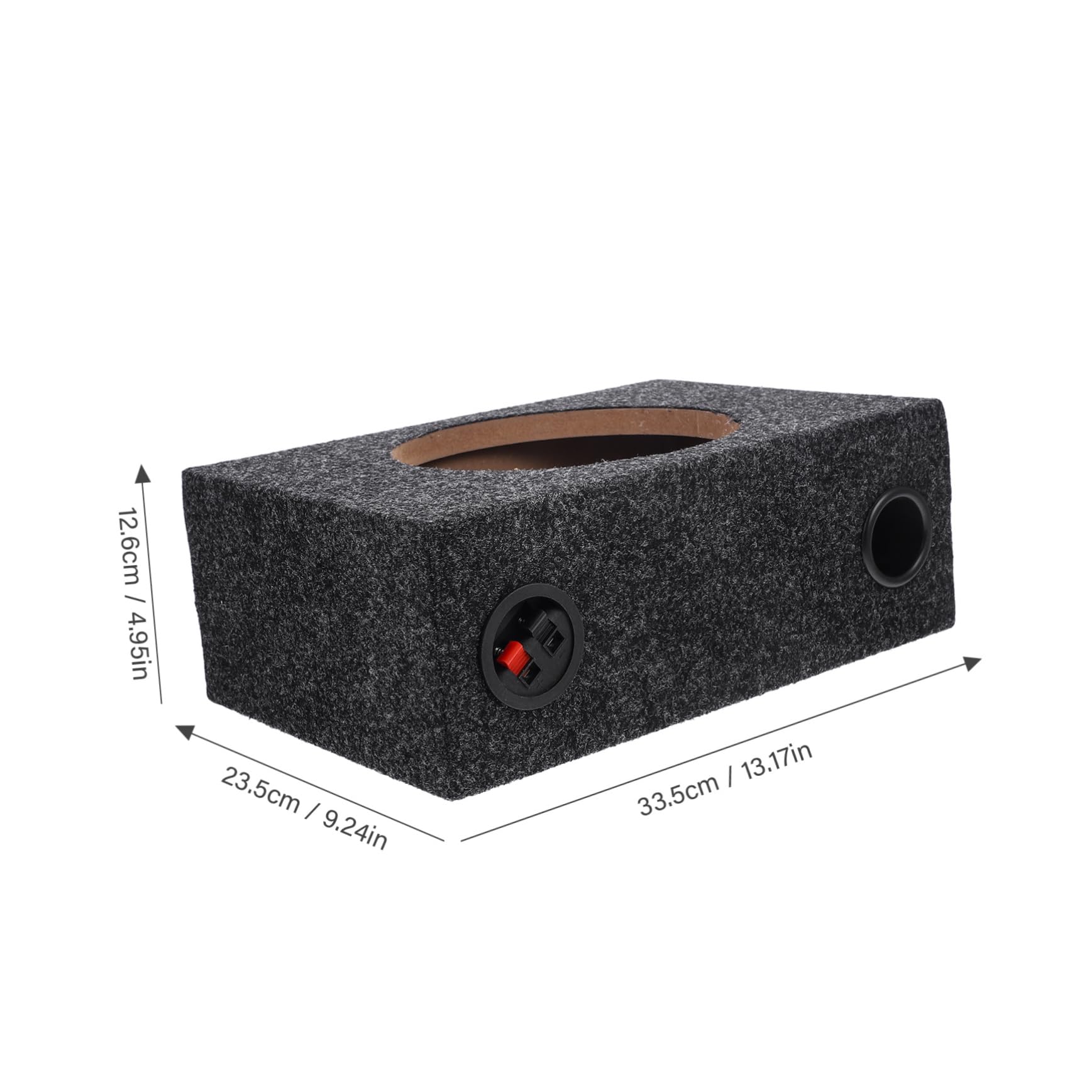 iplusmile Caja de Subwoofer Sellada de 8 Pulgadas para Automóvil Caja Acústica Alfombrada de Madera para Sistemas de Audio de Coche Compatible Vehículos y Camiones Uso en Instalación