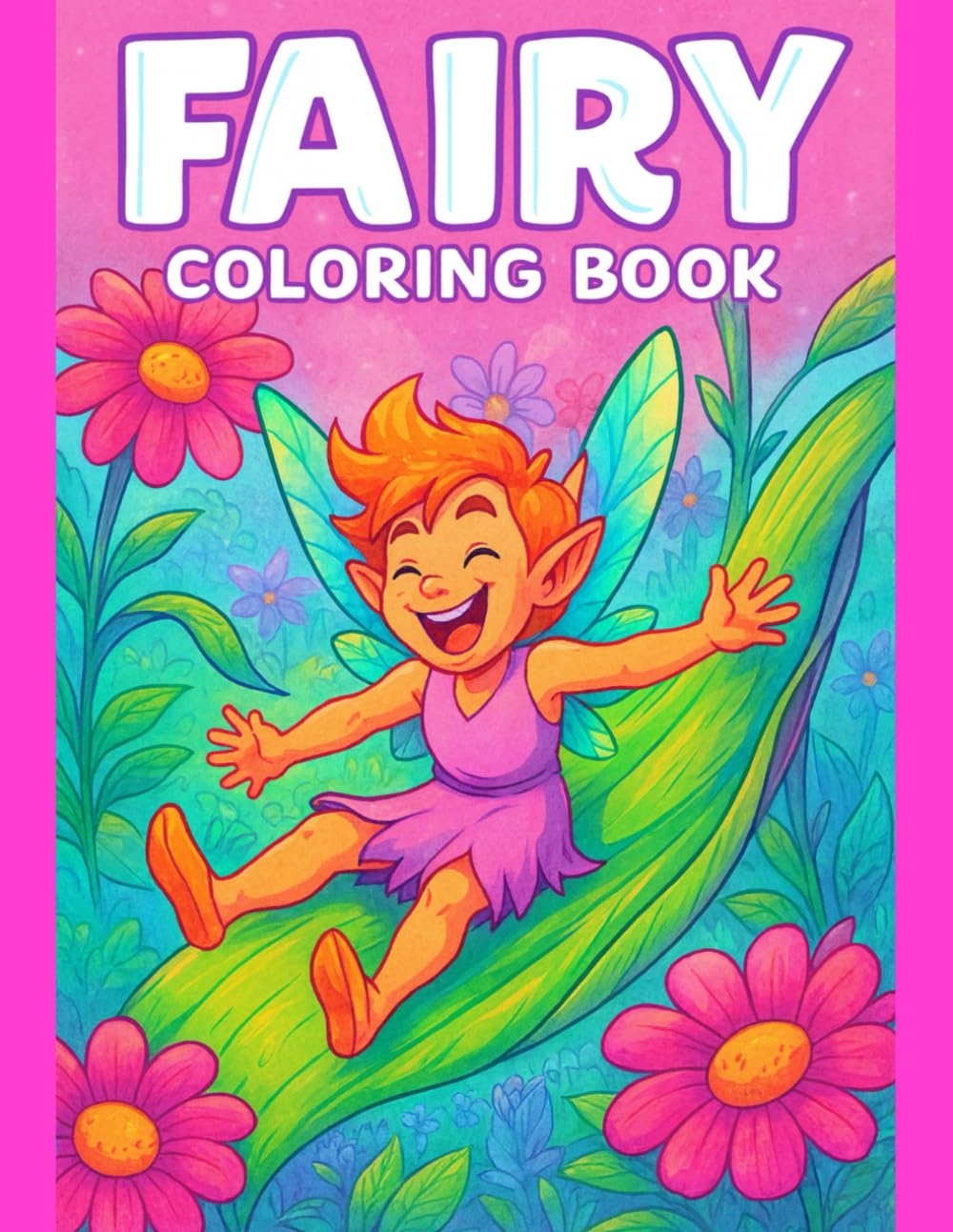 Fairy Coloring Book for Kids Ages 3-7: 50 Magical Designs – 110 Pages of Creative Fun: Perfect Activity Book for Toddlers & Preschoolers – Easy ... with Fairies, Princesses & Enchanted Scenes