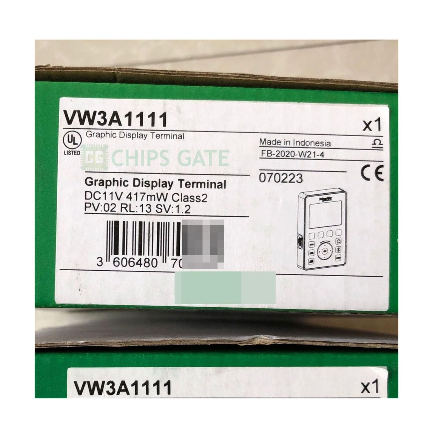 VW3A1111 CG Chips GATE Electric VW3A1111 Keypad, 65