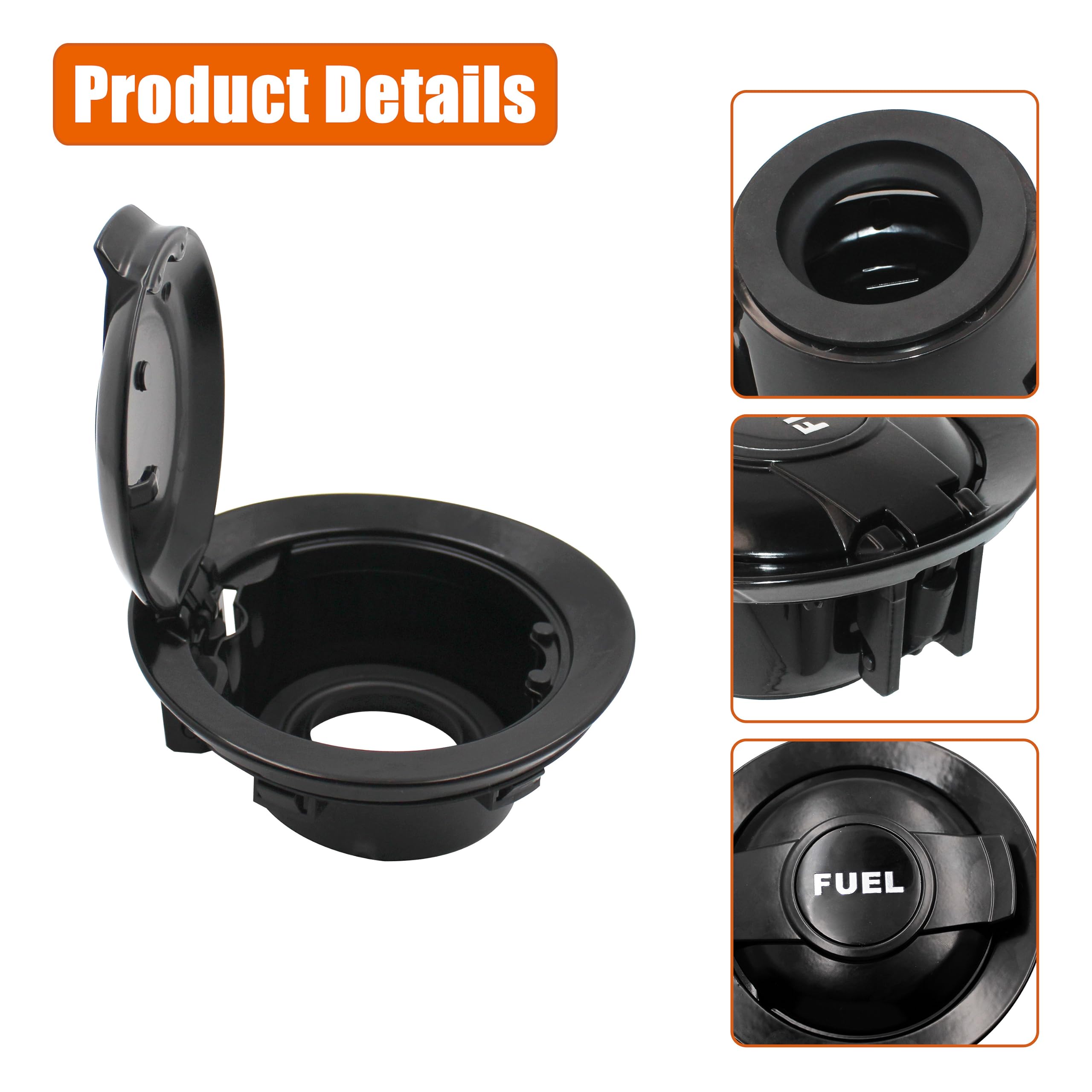 68250120AA Fuel Gas Door Cap For Dodge Challenger 2008-2020 Black Gas Tank Cap E - Foto 7