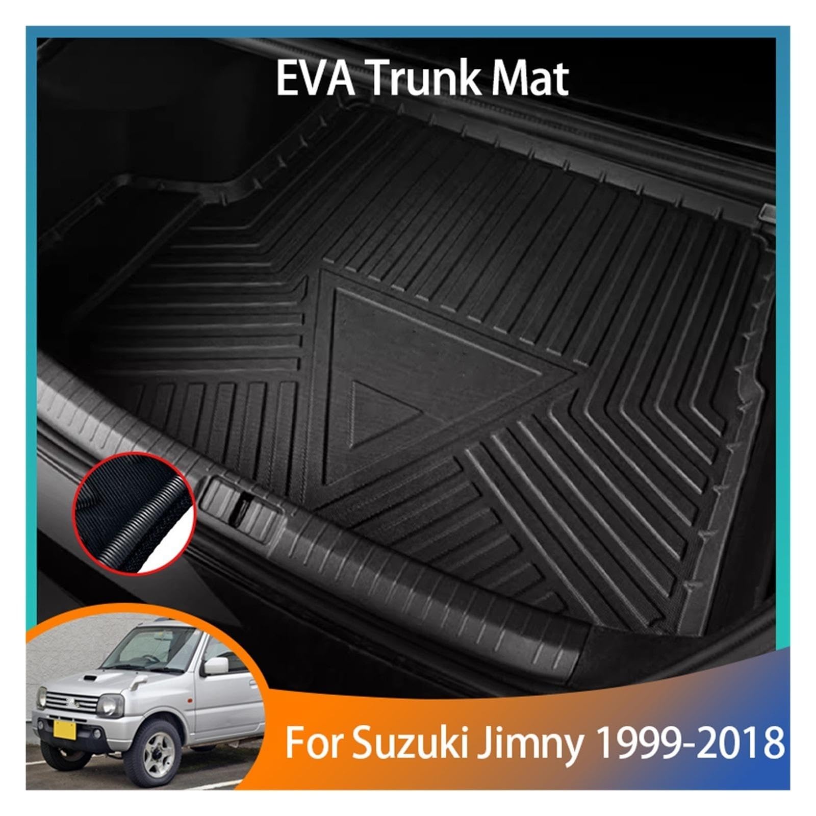 Pasuje do Suzuki Jimny JB43 JB33 JB23 1999-2018 | Mata do bagażnika samochodu podkładka ochronna do przechowywania akcesoria dywanowe