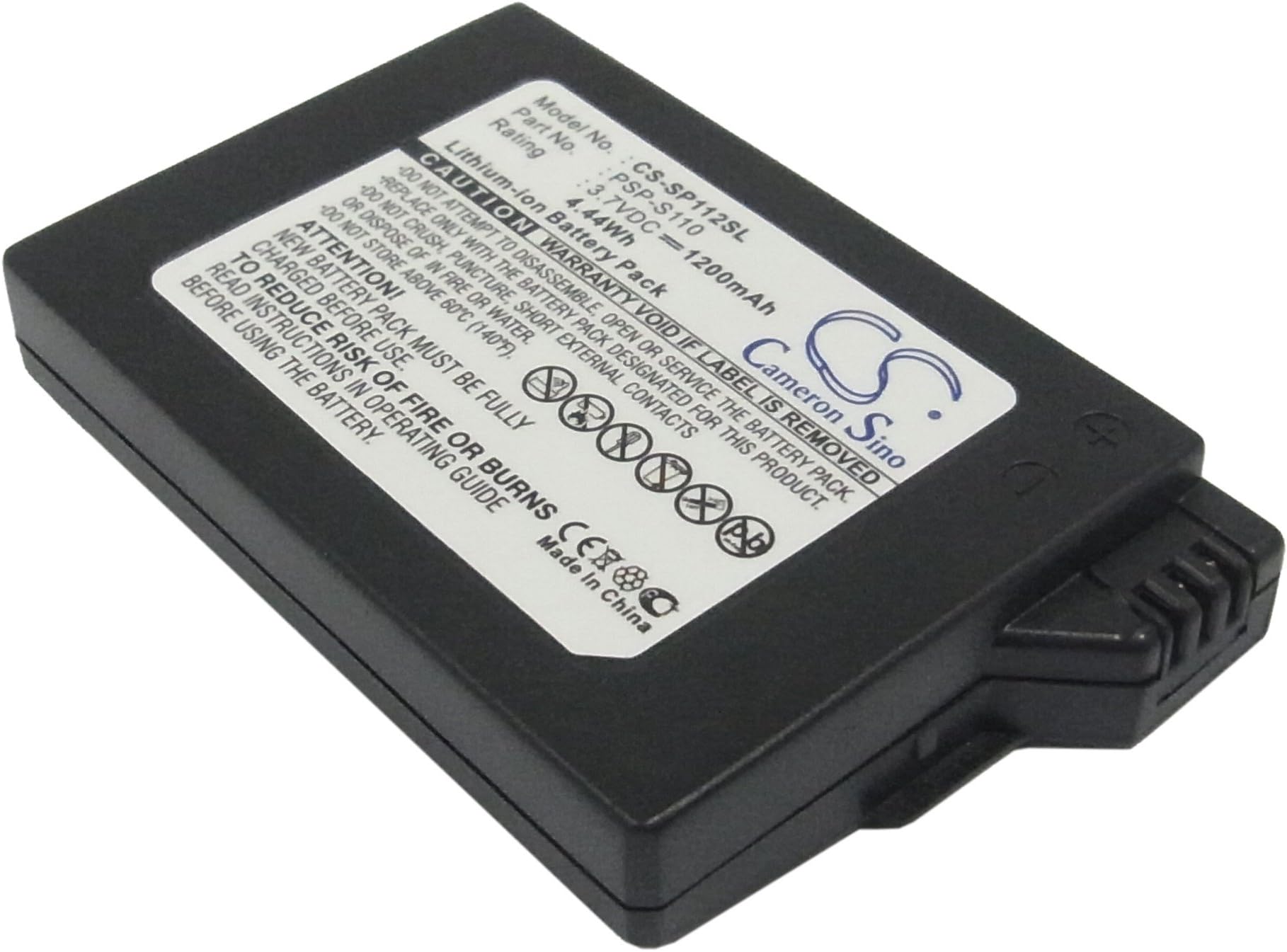 1200mAh Replacement Battery for Sony PSP-3004