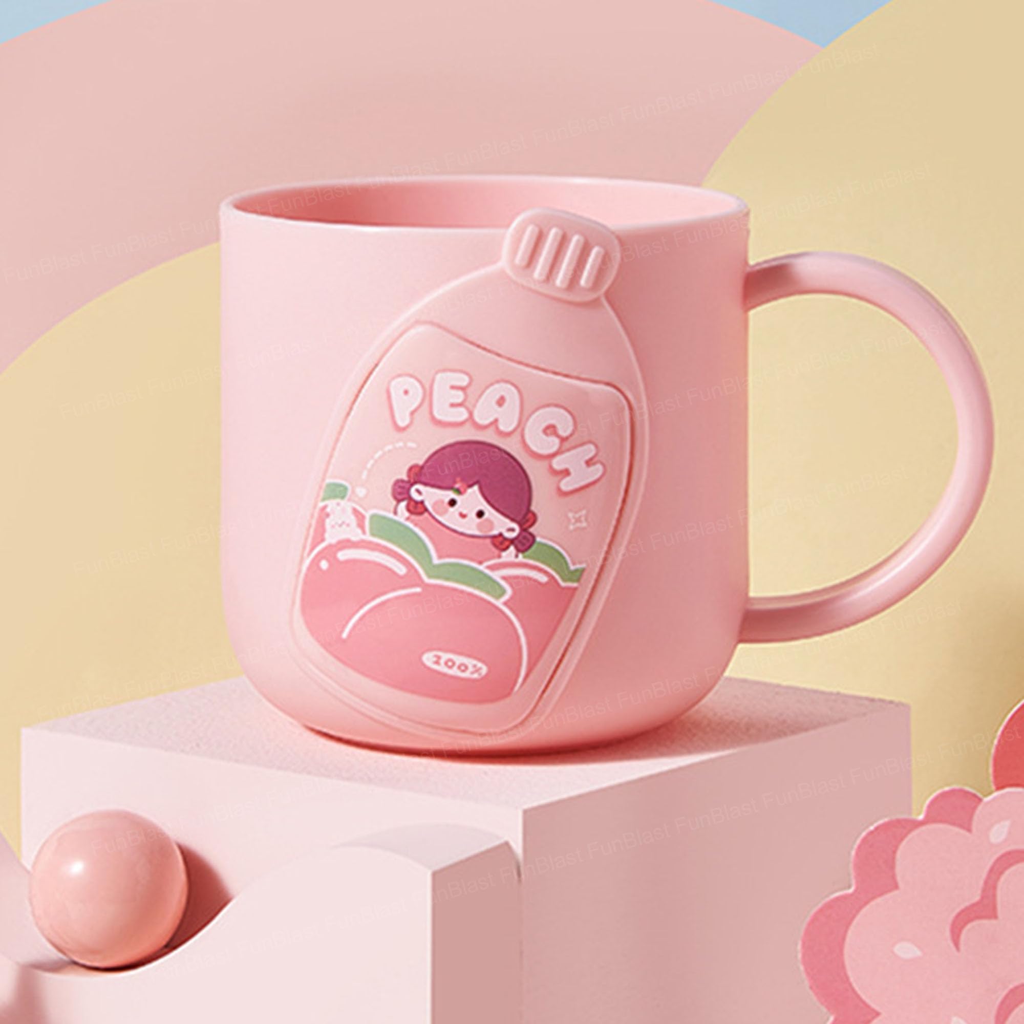 FunBlast Milk Mug for Kids – 320 Ml; Unbreakable Mug for Kids, Milk Mugs for Kids Unbreakable - Milk Drinking Cup for Kids (Pink)-image-33