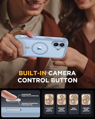 Miniatura 970 de Miracase Glass Series - Funda magnética para iPhone 15, compatible con MagSafe, de cuerpo completo, protector de pantalla de vidrio 9H integrado