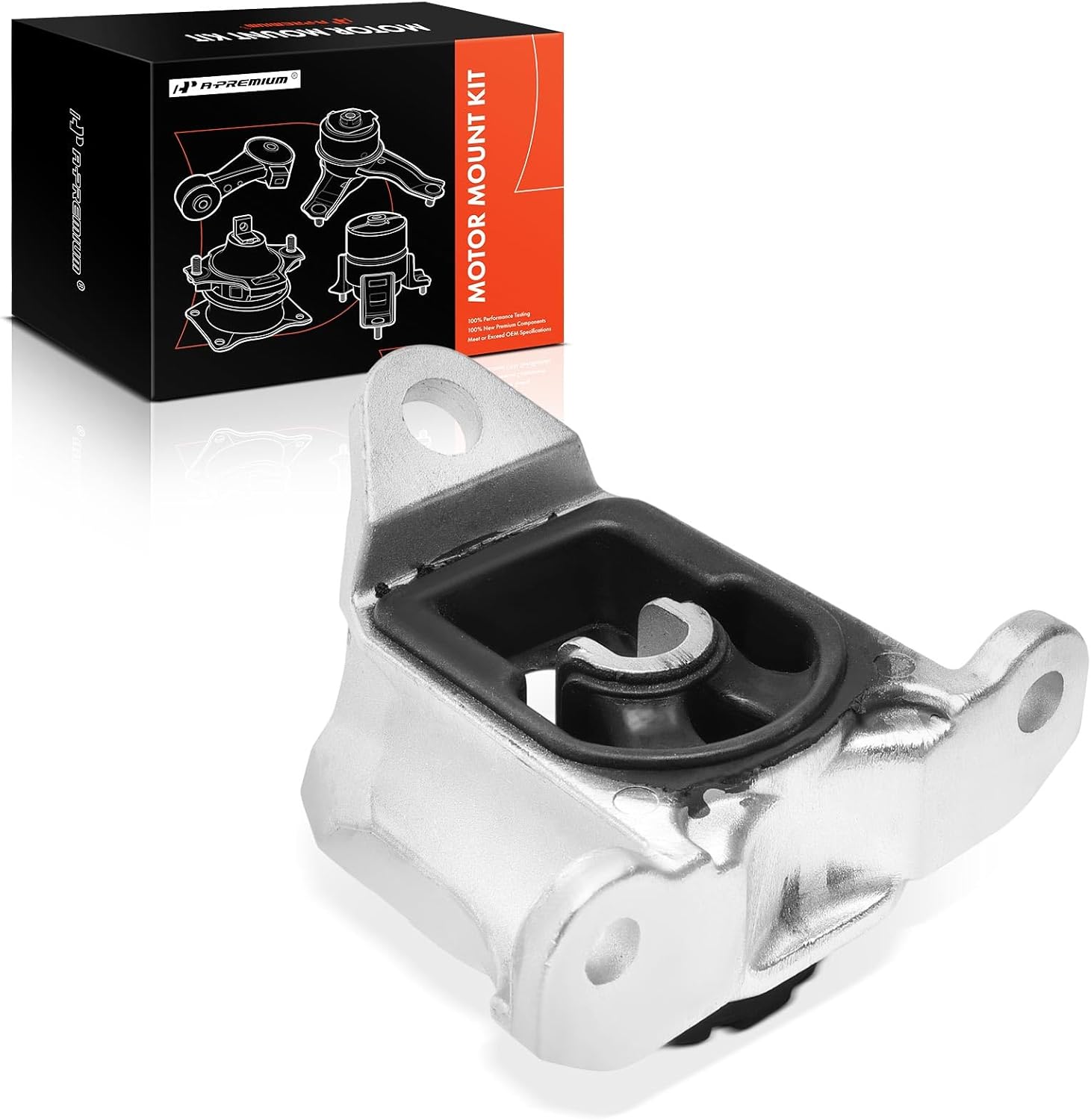 A-Premium Left Transmission Mount Compatible with Honda Civic 2014-2015 1.8L, Automatic Transmission, Without Bracket, Driver Side