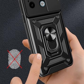Coverzone Xiaomi Redmi Note 13 Pro 5G İle Uyumlu PhoenixShield Kamera Korumalı Kapak Tam Koruma Manyetik Vega Kapak Lacivert