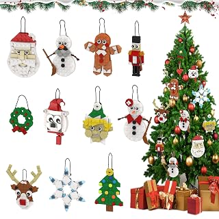 Christmas Ornaments Building Set 2025, 11-in-1 Christmas Tree, Wreath, Nutcracker, Gingerbread, Santa, Reindeer, Polar Bear, Snowflake, Xmas Holiday Stocking Stuffer Toys Gifts for Boys Girls Kids - Amazon product rated Grade A