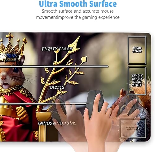 Miniatura 7 de Tapete de juego TCG, tapete de juego de pinturas AI, alfombrilla de mouse compatible con MTG Trading Card Game Mats Juego de mesa TCG Playmat juegos