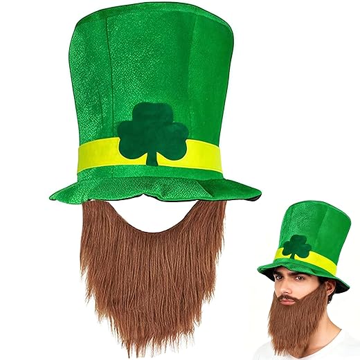 St Patrick’s Day Leprechaun Hat with Beard