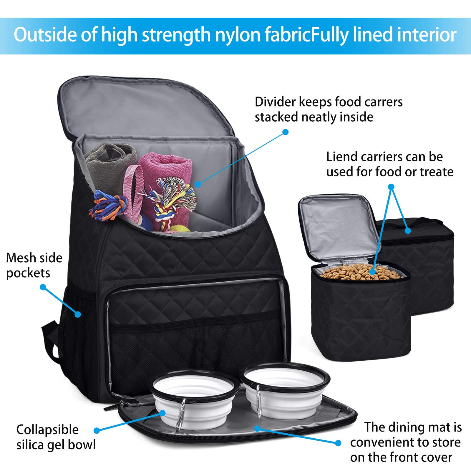 BAGLHER Travel Dog Backpack