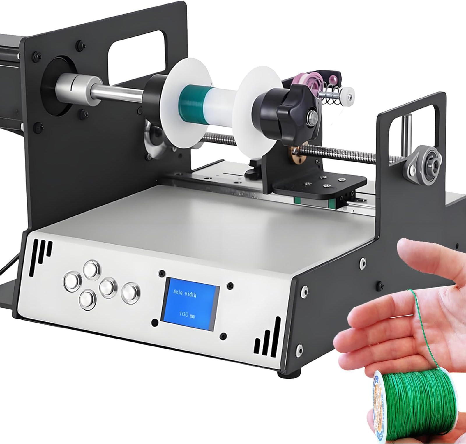 Coil Winding Machine with LCD Screen,0.01mm Precision CNC Control,120-900R/min Industrial Automatic Wire Winder,for Precision Coil Manufacturing