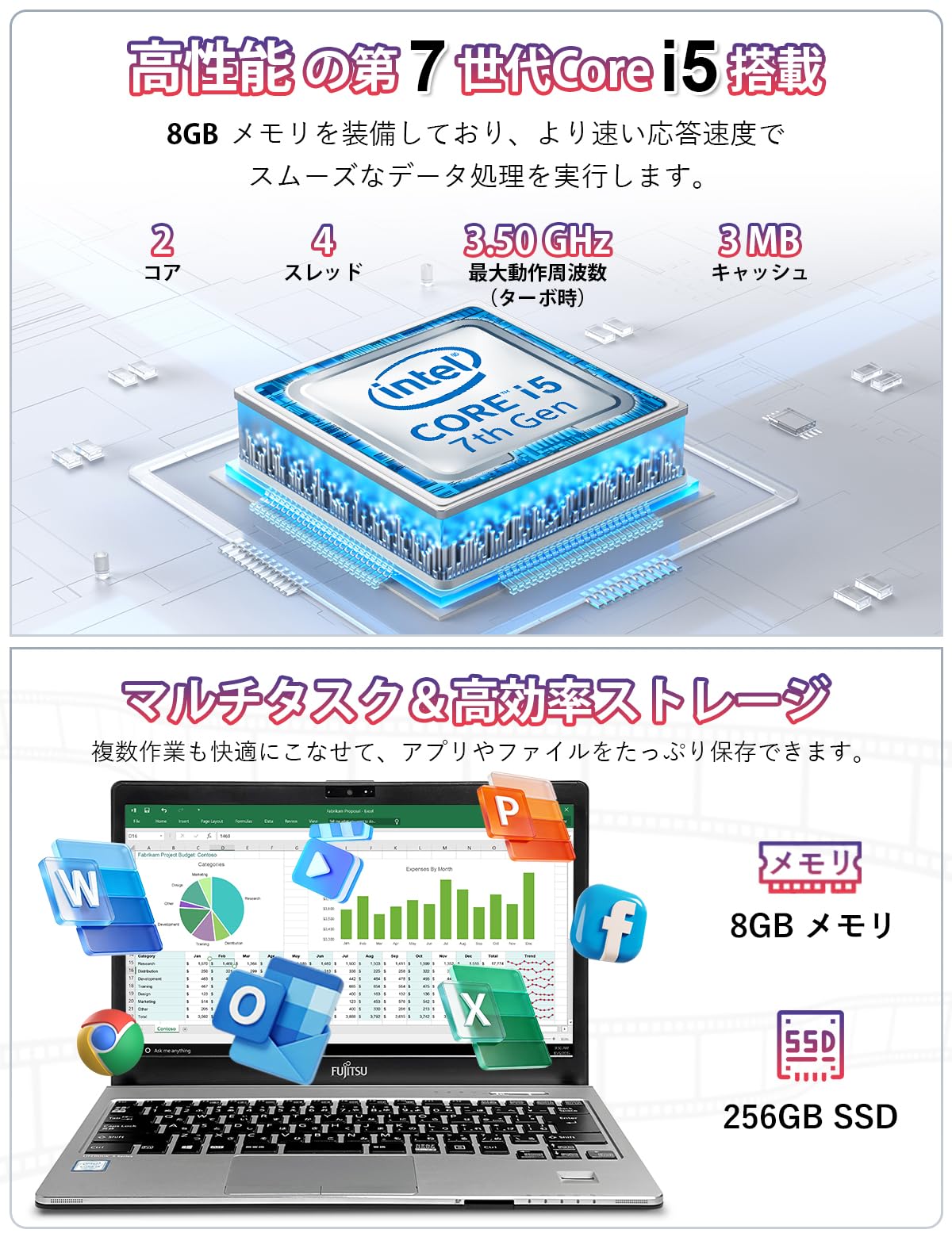 Amazon.co.jp: 【整備済み品】富士通 中古 ノートパソコン LIFEBOOK