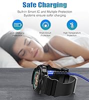 Vista 5 de Garmin - Cable cargador de reloj [2 unidades, 4 pies] compatible con Garmin Fenix 5 5S 5X 6 6S 6X Plus Pro 7 7S 7X 8, Forerunner 945 45 45S 245