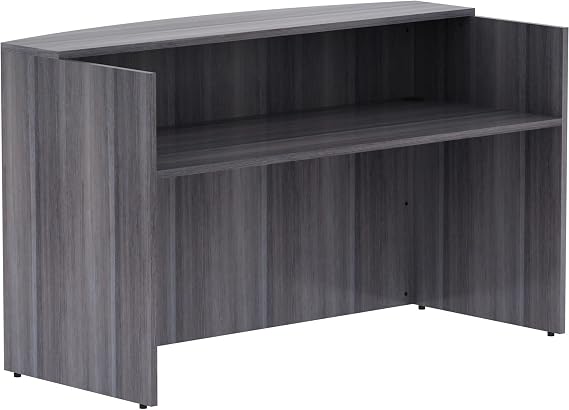 Lorell Weathered Charcoal Laminate Desking - 72 x 36 x 42.5