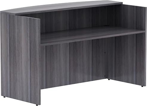 Lorell Weathered Charcoal Laminate Desking - 72" x 36" x 42.5"