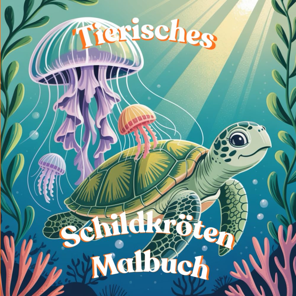 Tierisches Schildkröten Malbuch für Kinder: Niedliche Meeresschildkröten & Unterwasserwelt zum Ausmalen – Entspannendes Malbuch für Kinder ab 5 Jahren | Perfektes Geschenk für Jungen & Mädchen