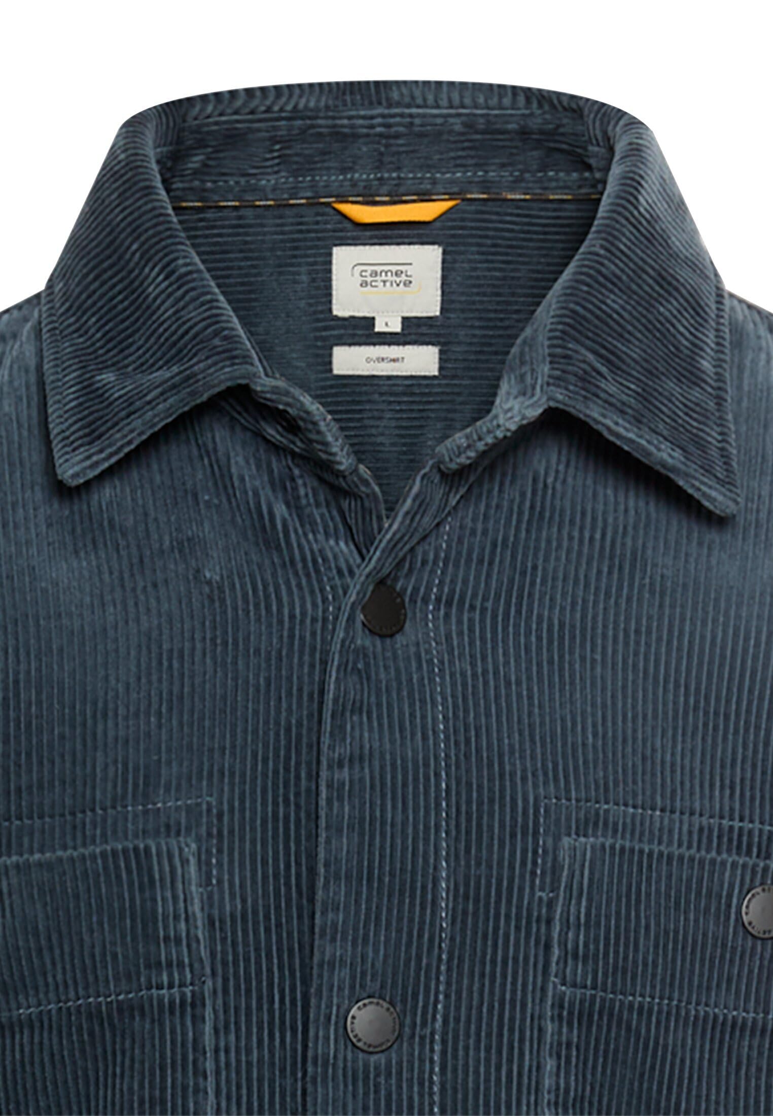 camel active Męska koszula 409387-6s87, niebieska (Ink Blue), 3XL, Niebieski (Ink Blue), 3XL
