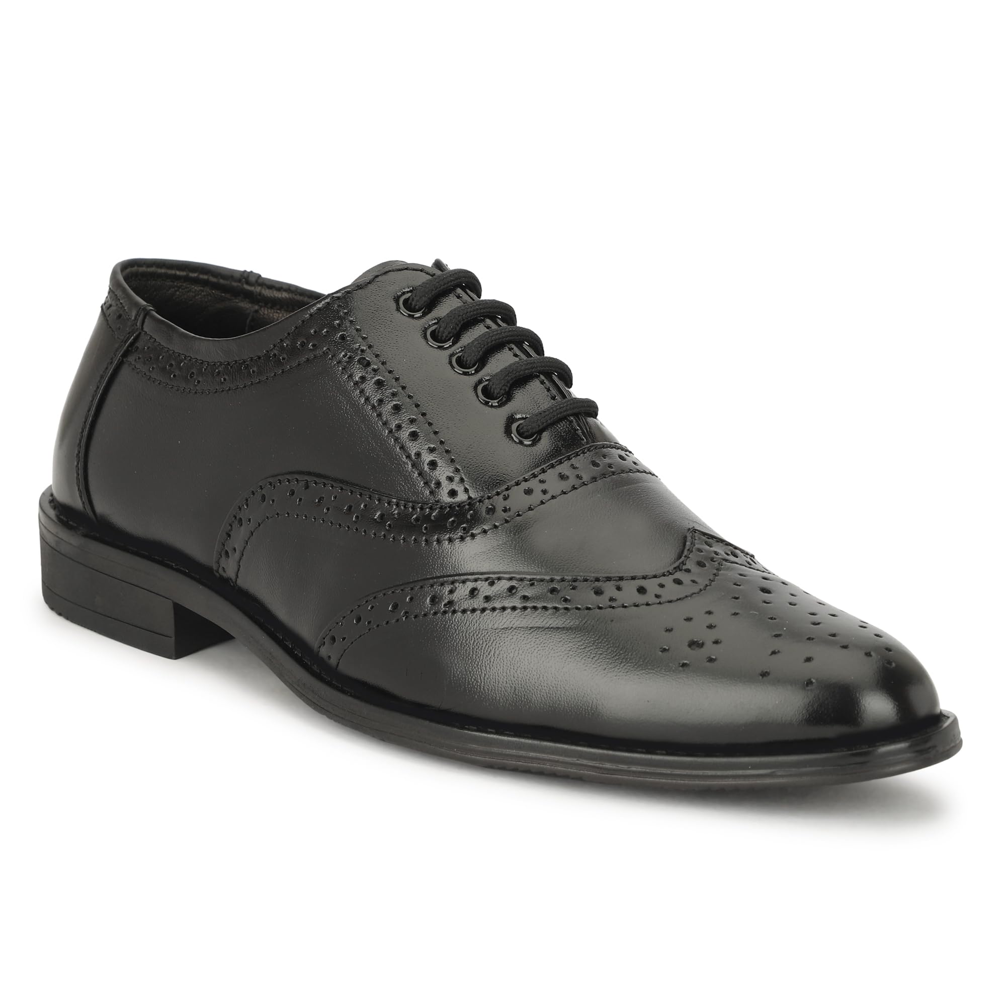 leatherful-built on trust Leatherful Genuine Leather Brogue Shoes for Men | TPR Sole & Nappa Leather Lining | Classic Dress Footwear New-picture-34