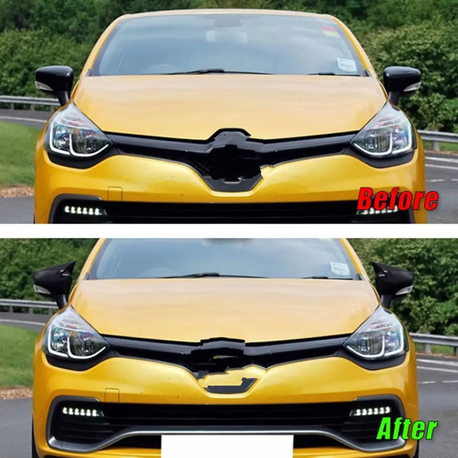 Car Couvercle de Rétroviseur,Rearview Mirror Cover pour Renault Clio 4 MK4 Captur Zoe 2012-2019