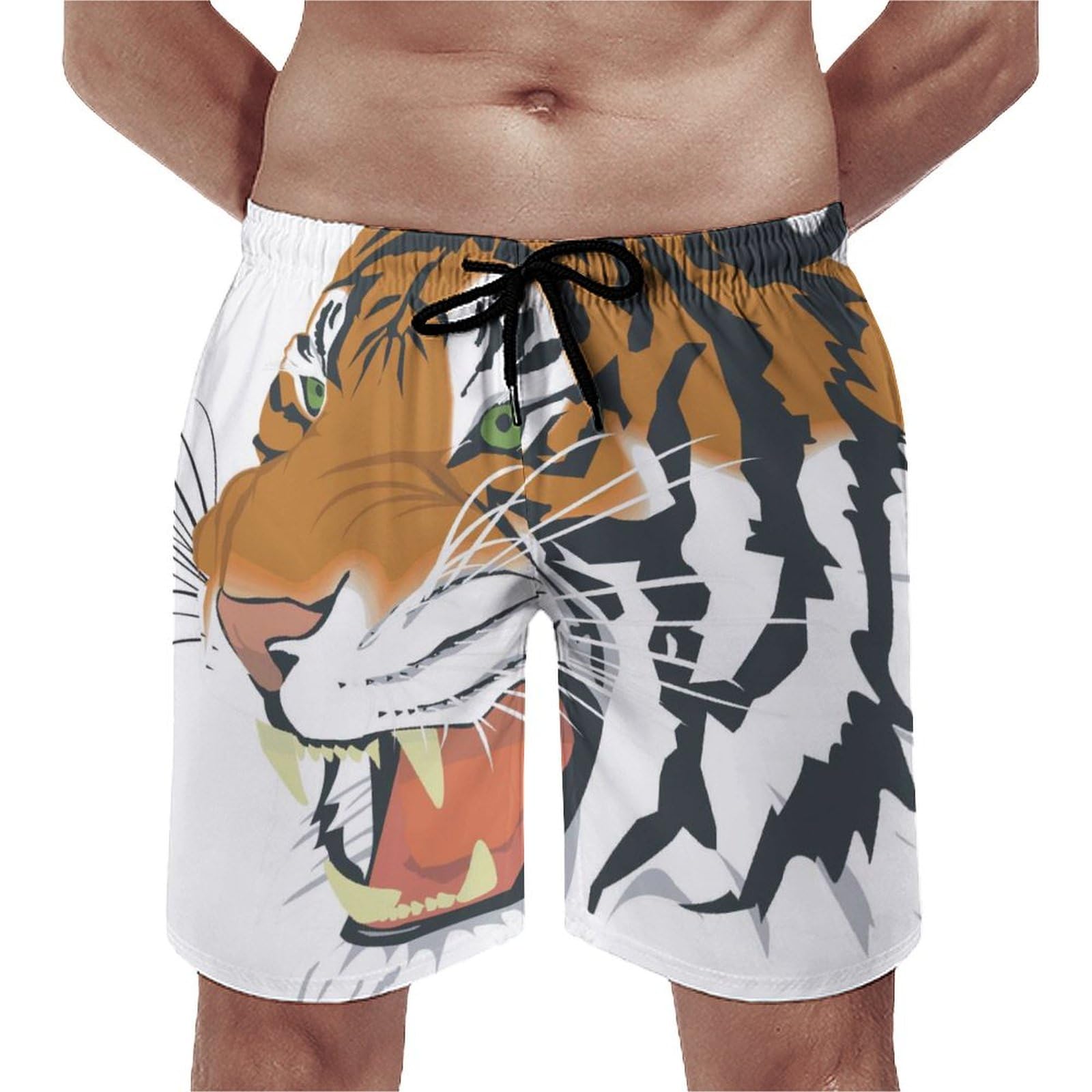 Shorts de bain homme dessin animé à séchage rapide en taille S - 8
