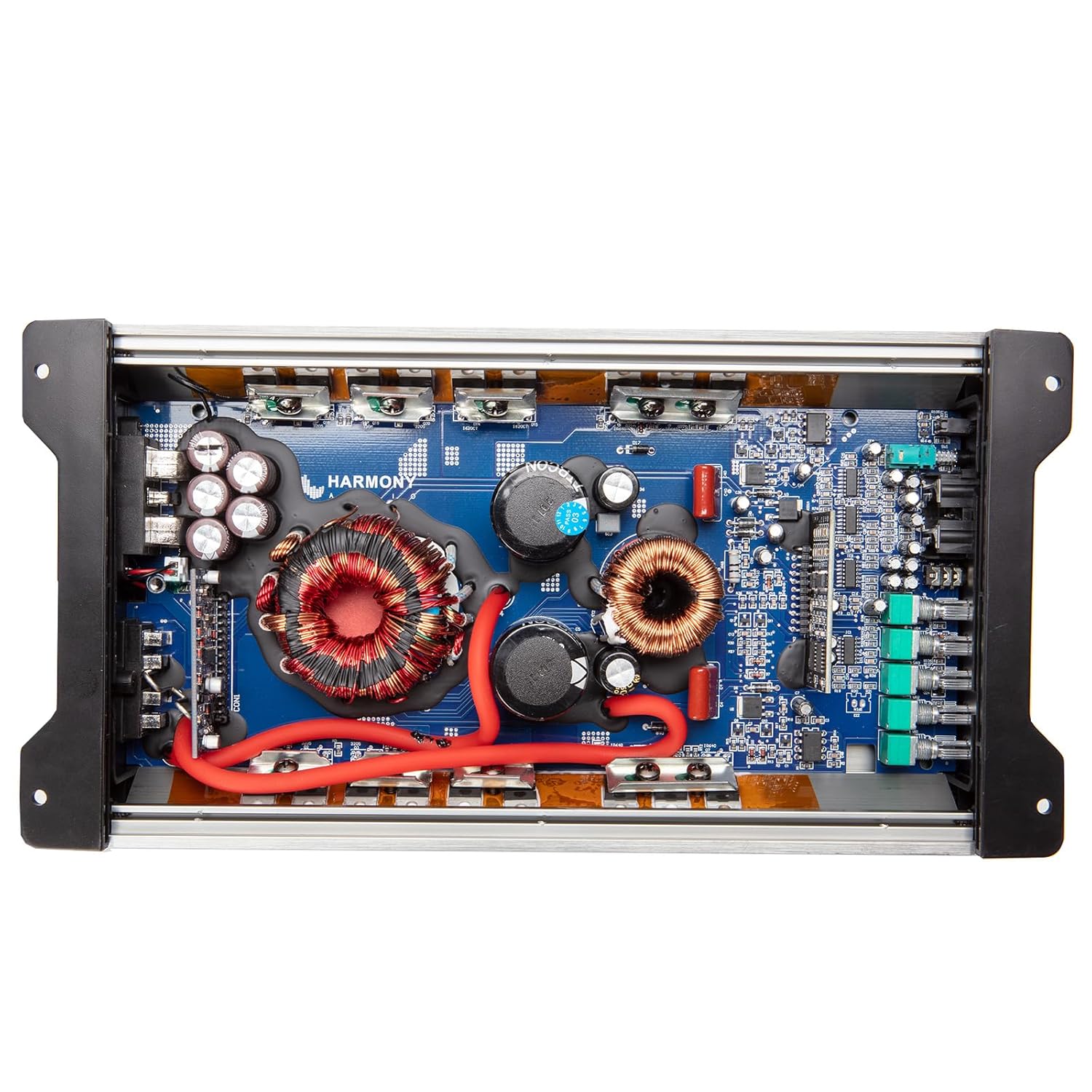 Harmony Audio HA-A800.1 Car Stereo Class D Amp Mono 1600 Watt Subwoofer Amplifier - 1 Ohm Stable - Includes Bass Remote