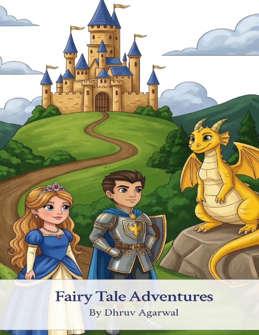 Fairy Tale Coloring Book for Kids Ages 4–8: Princesses, Unicorns, Dragons & Magical Adventures