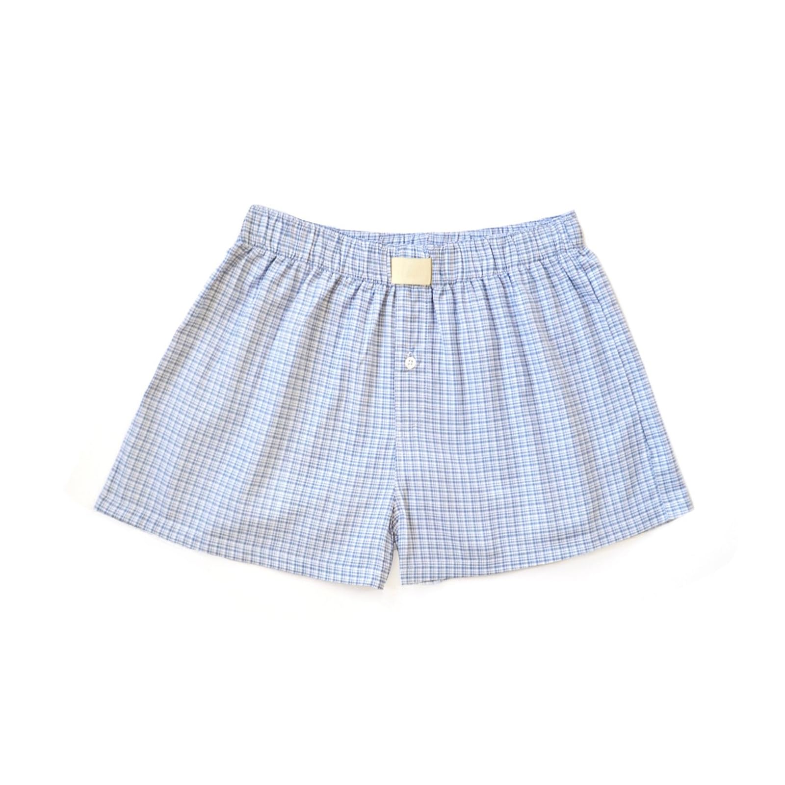 Women's Y2K Lounge Shorts Cute Soft Elastic Low Waist Plaid Print Button Front Pajama Bottoms Boxer Shorts Sleepwear-image-27