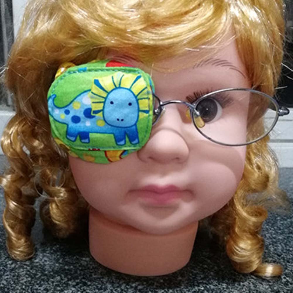Creativo per gli occhi con i dinosauri, occhiali singoli coprono il trattamento con ambliopia per i bambini (occhio sinistro), A